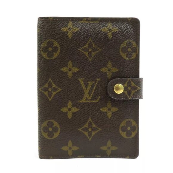 Auth LOUIS VUITTON Monogram Agenda PM Agenda/Note Cover Brown - Picture 1 of 10